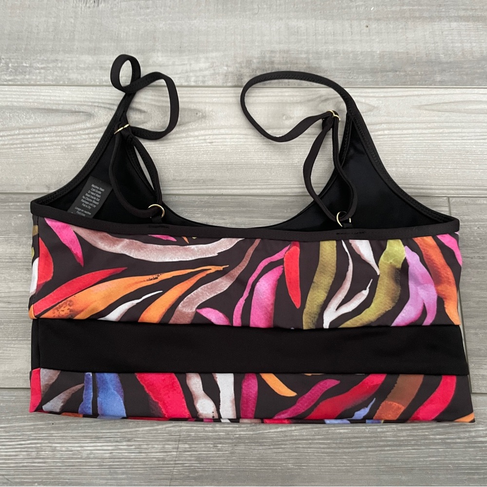Beach Riot Rainbow Zebra Sports Bra - Picture 9 of 10